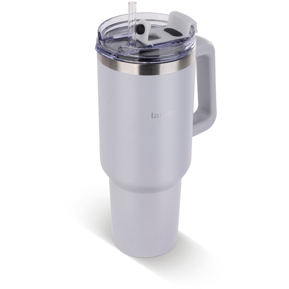 Ποτήρι Θερμός από Ανοξείδωτο & Πλαστικό 1.2L HUGE Lamart LT4086 Λευκό