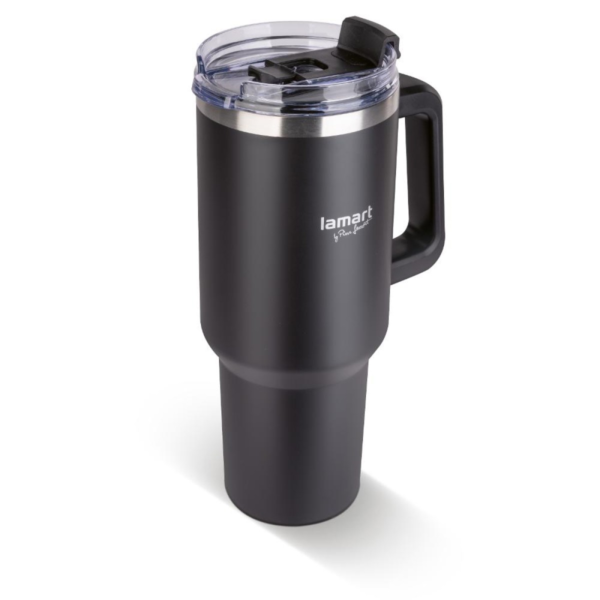 Ποτήρι Θερμός από Ανοξείδωτο & Πλαστικό 1.2L HUGE Lamart LT4088 Μαύρο