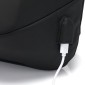 Τσάντα Αντικλεπτική Yenkee YBB 1501 15.6" 20L με TSA Κλείδωμα Ασφαλείας και Θύρα για Powerbank (43x32x16 cm) Μαύρη
