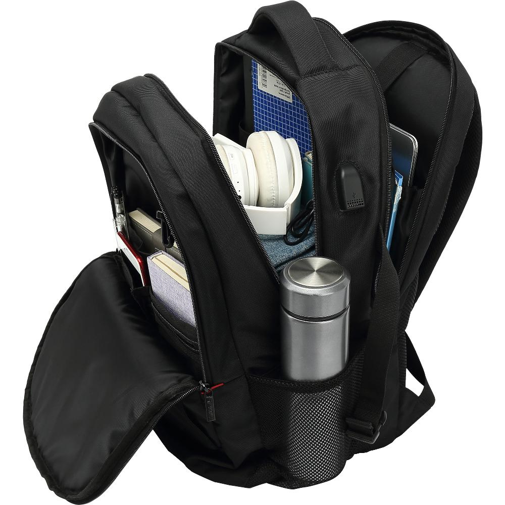 Τσάντα Yenkee YBB 1502 15.6" 20L με 3 Θήκες Αποθήκευσης και Θύρα για Powerbank (46x31x17 cm) Μαύρη