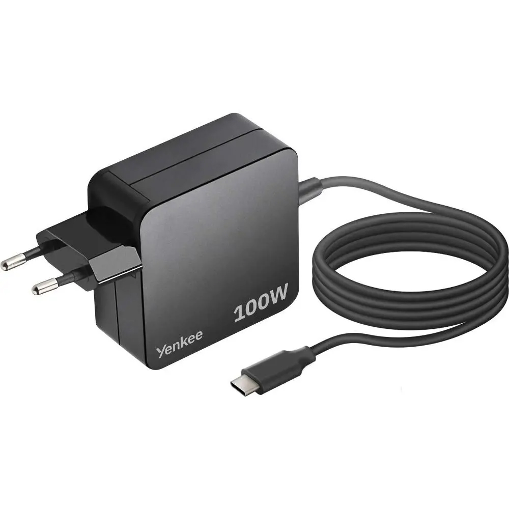 Universal Φορτιστής Yenkee YAU C100 PD100W με USB-C Καλώδιο για Smartphones / Tablets and Laptops 1.8m