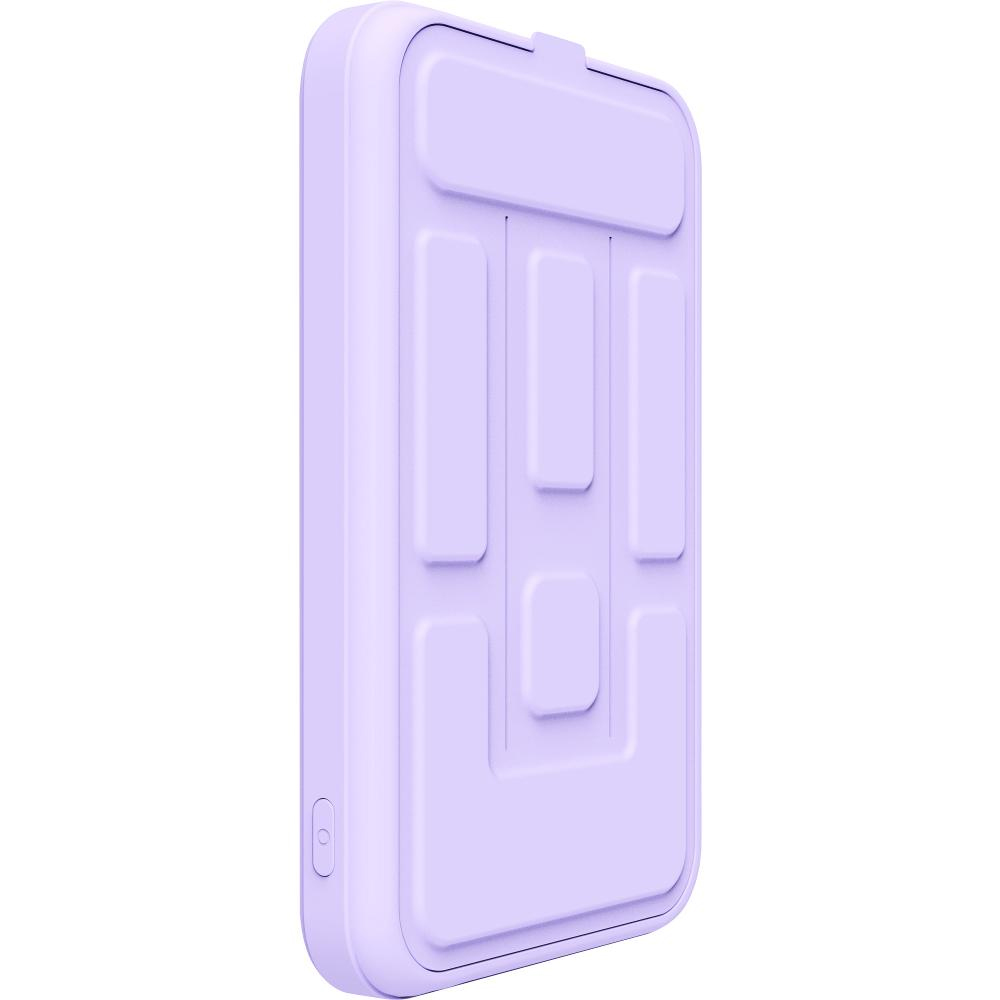 Power Bank Yenkee YPB 501 5000mAh 15W 3A MagSafe Ασύρματη Φόρτιση και 1xUSB-C PD20W, LED Ένδειξη Μπαταρίας Μωβ