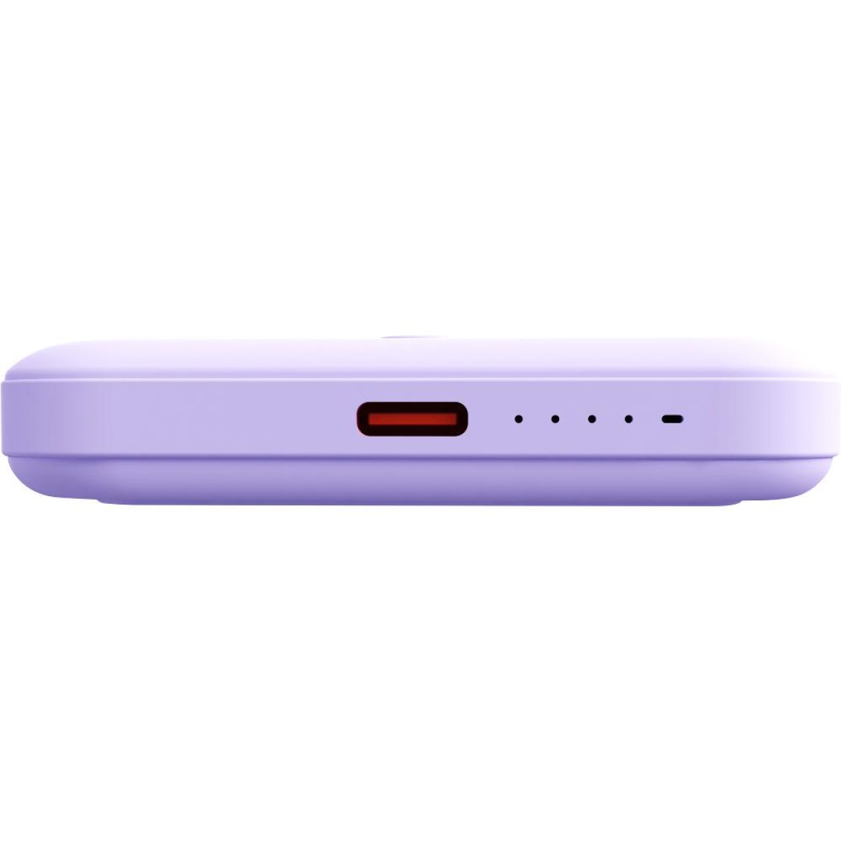 Power Bank Yenkee YPB 501 5000mAh 15W 3A MagSafe Ασύρματη Φόρτιση και 1xUSB-C PD20W, LED Ένδειξη Μπαταρίας Μωβ
