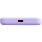 Power Bank Yenkee YPB 501 5000mAh 15W 3A MagSafe Ασύρματη Φόρτιση και 1xUSB-C PD20W, LED Ένδειξη Μπαταρίας Μωβ