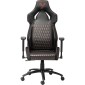 Καρέκλα Gaming Yenkee YGC 110RD GHOST Μαύρη Δερματίνη 3D Ρυθμιζόμενα Μπράτσα Μέγιστο Βάρος 130kg