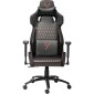 Καρέκλα Gaming Yenkee YGC 110RD GHOST Μαύρη Δερματίνη 3D Ρυθμιζόμενα Μπράτσα Μέγιστο Βάρος 130kg