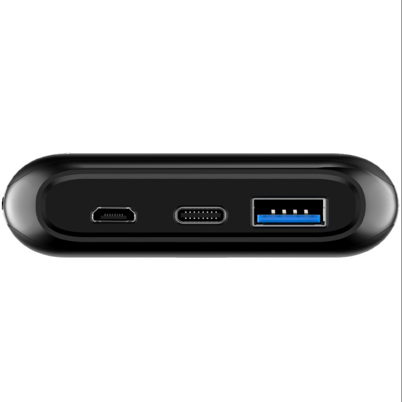 Power Bank Energizer Energizer QE10009PQ 10000mAh PD20W με 1xUSB-C 1xUSB-A Ασύρματη Φόρτιση 15W και LED Ένδειξη Μπαταρίας Μαύρο