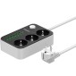 Επιτραπέζιος Φορτιστής Energizer EPB2500W01EU 2500W 10A Max με 3xΣούκο + 6xUSB-A 17W, Διακόπτη Ασφαλείας On/Off με Καλώδιο 2m Μαύρος