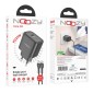 Φορτιστής Ταξιδίου Noozy Core C21 PD25W με Καλώδιο USB-C σε Lightning 1m Μαύρος