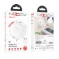 Φορτιστής Ταξιδίου Noozy Edge E25 PD30W με Καλώδιο USB-C σε USB-C 1m Λευκό