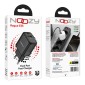 Φορτιστής Ταξιδίου Noozy Rogue E35 PD30W+QC3.0 USB-C Max PD 30W USB-A Max 18W Μαύρος