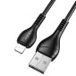 Καλώδιο Σύνδεσης και Φόρτισης Noozy A45 USB σε Lightning 2.4A Μαύρο 1m
