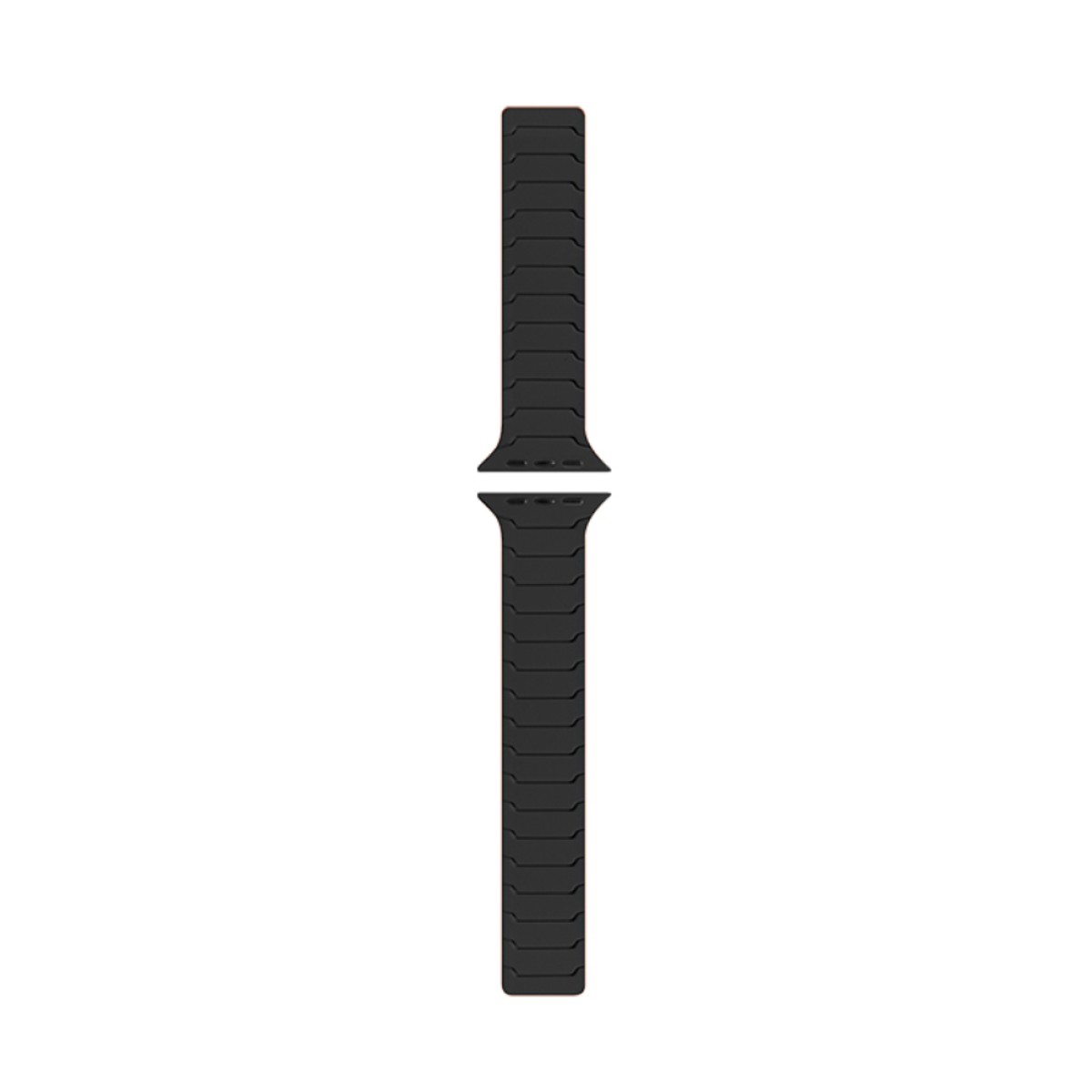 Watchband Hoco WA39 Flex Series 38/40/41/42mm Silicon Strap για Apple Watch series 1/2/3/4/5/6/7/8/9/SE/SE2 Μαύρο με Πορτοκαλί