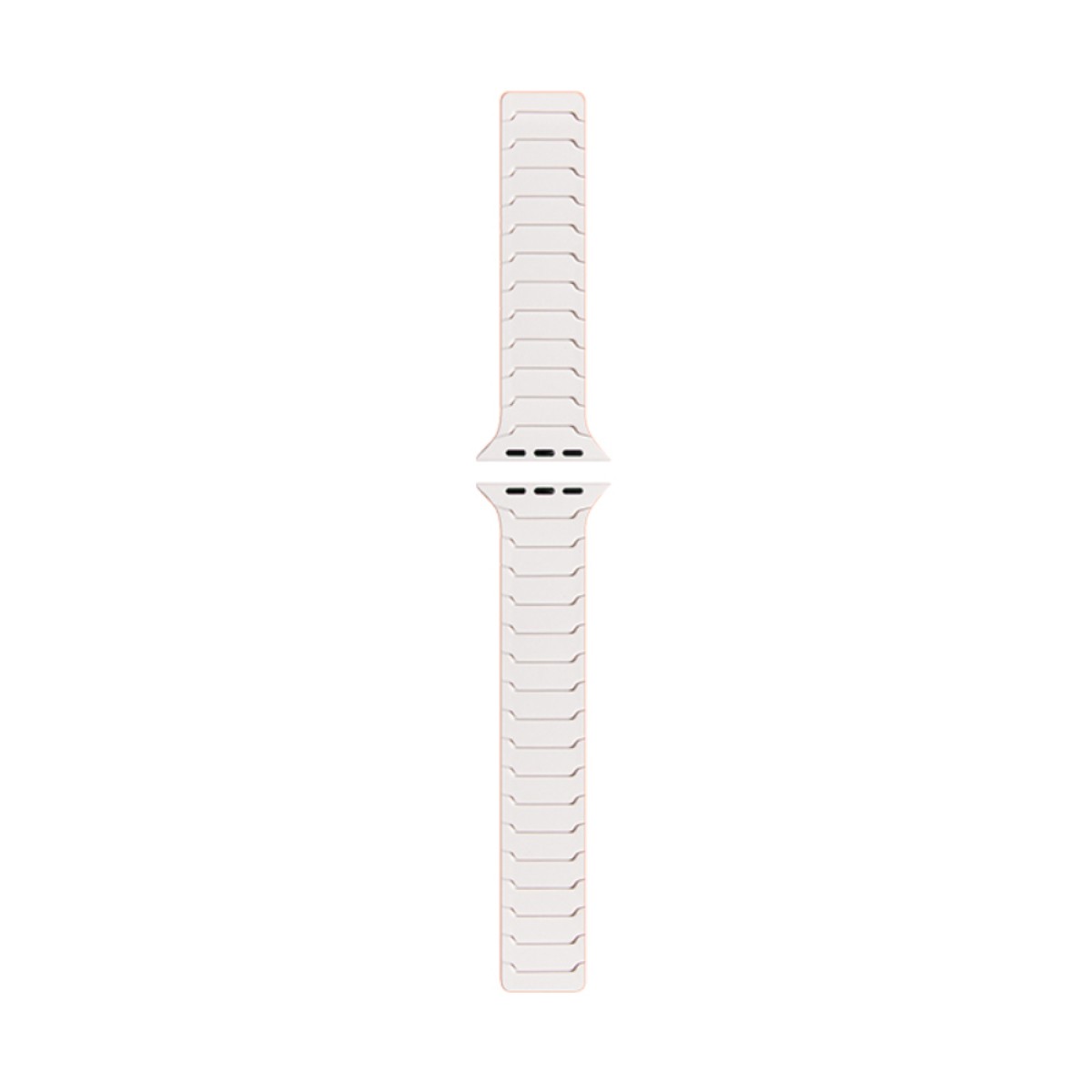 Watchband Hoco WA39 Flex Series 38/40/41/42mm Silicon Strap για Apple Watch series 1/2/3/4/5/6/7/8/9/SE/SE2 Μπέζ με Πορτοκαλί