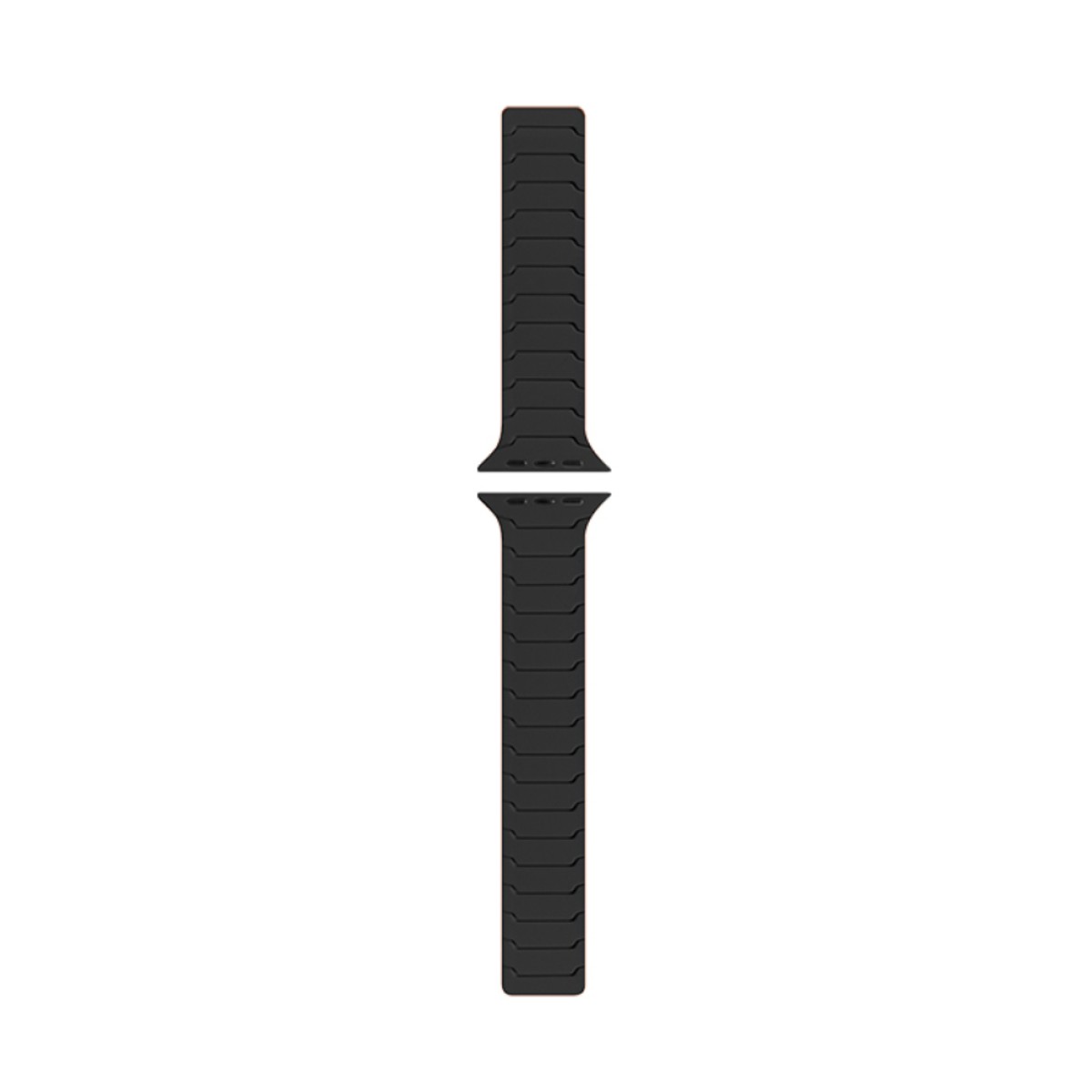 Watchband Hoco WA39 Flex Series 44/45/46/49mm Silicon Strap για Apple Watch series 1/2/3/4/5/6/7/8/9/se/ultra1/ultra2 Μαύρο με Πορτοκαλί