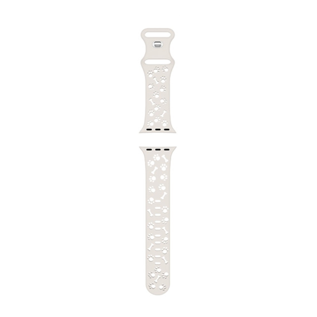 Watchband Hoco WA38 Time Series 38/40/41/42mm Silicon Strap για Apple Watch series 1/2/3/4/5/6/7/8/9/SE/SE2 Λευκό