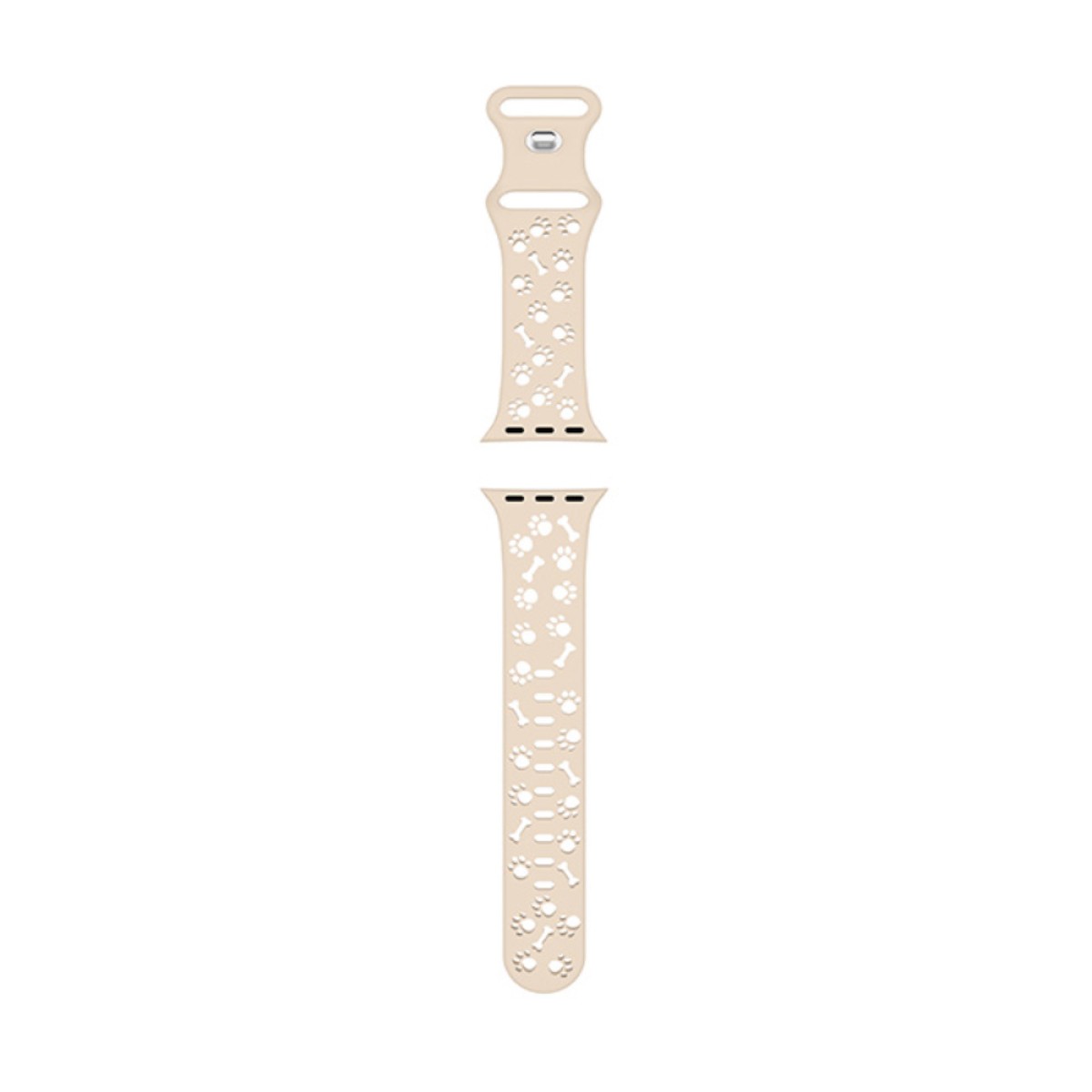 Watchband Hoco WA38 Time Series 38/40/41/42mm Silicon Strap για Apple Watch series 1/2/3/4/5/6/7/8/9/SE/SE2 Μπεζ