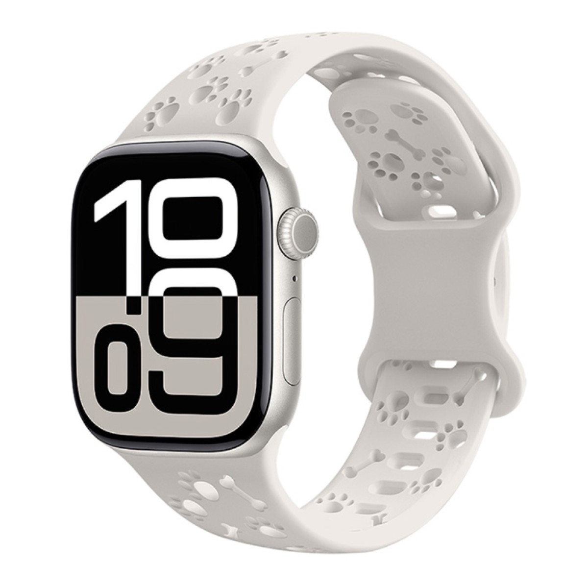 Watchband Hoco WA38 Time Series 44/45/46/49mm Silicon Strap για Apple Watch series 1/2/3/4/5/6/7/8/9/se/ultra1/ultra2 Λευκό