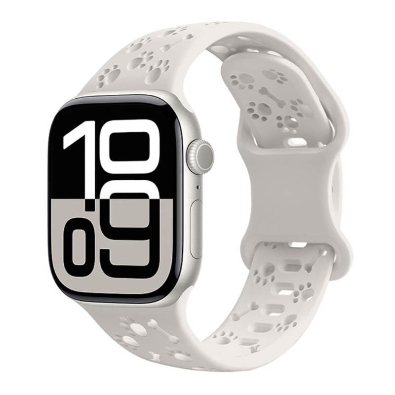 Watchband Hoco WA38 Time Series 44/45/46/49mm Silicon Strap για Apple Watch series 1/2/3/4/5/6/7/8/9/se/ultra1/ultra2 Λευκό