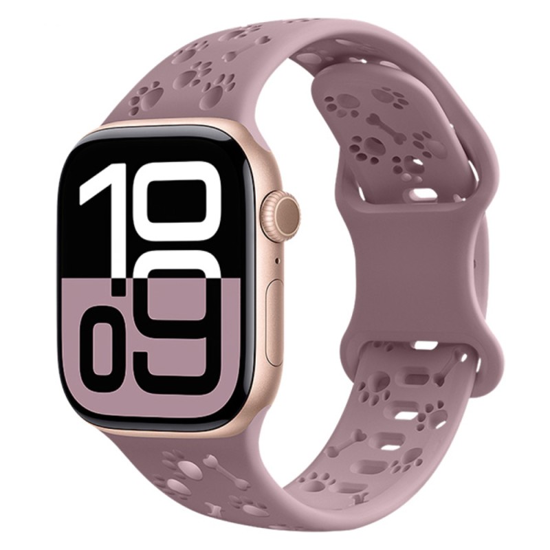 Watchband Hoco WA38 Time Series 44/45/46/49mm Silicon Strap για Apple Watch series 1/2/3/4/5/6/7/8/9/se/ultra1/ultra2 Ροζ