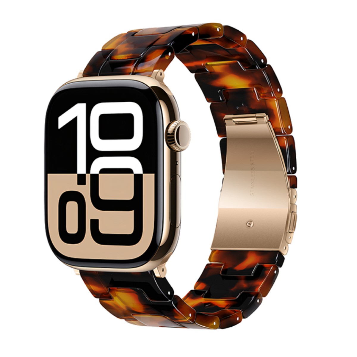 Watchband Hoco WA36 Elegant Series 44/45/46/49mm Πλαστικό Μπρασελέ για Apple Watch series 1/2/3/4/5/6/7/8/9/se/ultra1/ultra2 Ταρταρούγα