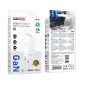 Φορτιστής Ταξιδίου Borofone BN32 Cargador GaN με 1xUSB-C PD65W και 1xUSB-A QC PD18W Λευκός
