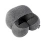 Μαξιλάρι Ταξιδίου Hoco HX70 U-Shaped με Memory Foam με Λουράκι και Θήκη Μεταφοράς Γκρι
