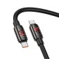 Καλώδιο Hoco U143 Joy USB-C σε USB-C 240W PD3.1 Fast Charging 5A Μαύρο 1.2m