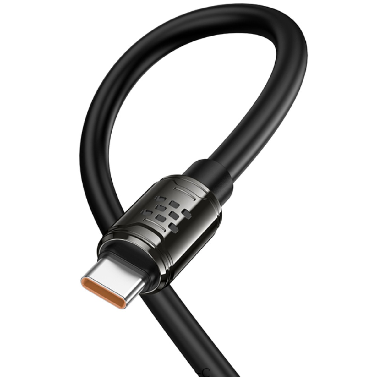 Καλώδιο Hoco U143 Joy USB-A σε USB-C Fast Charging 5A Μαύρο 1.2m