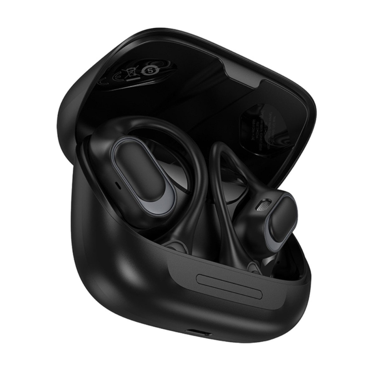 Wireless Hands Free Hoco EA11 Honey TWS v5.4 500mAh 8h Ώρες Λειτουργίας Μαύρα
