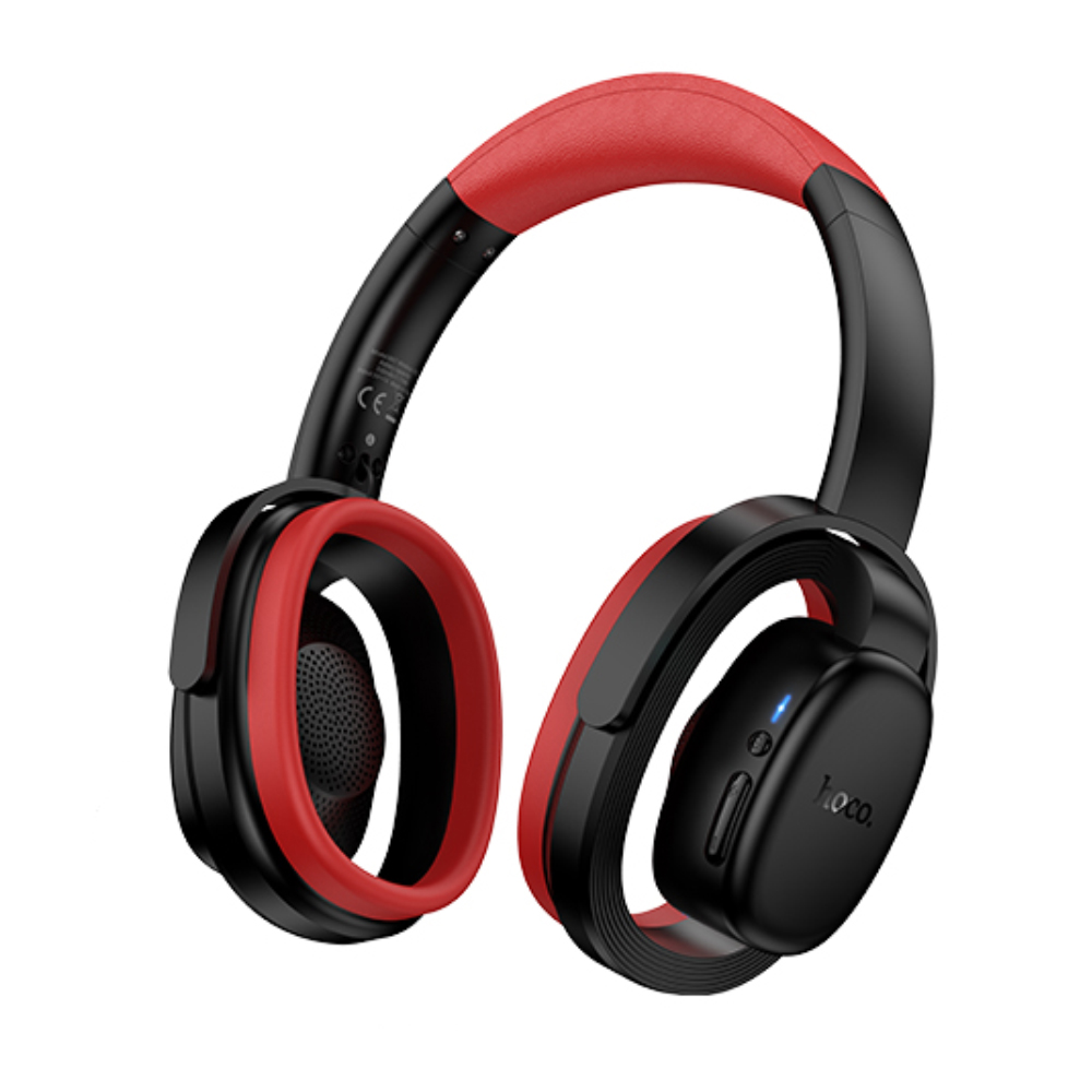 Wireless Ακουστικά Stereo Hoco W67 Rhyme Open Ear v5.4 300mAh 32hr Χρήσης με Μικρόφωνο Μαύρα Κόκκινα