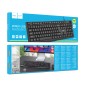Ενσύρματο Πληκτρολόγιο Hoco GM60 Cool 104 Πλήκτρα (EN) με USB Καλώδιο 1.45m Μαύρο
