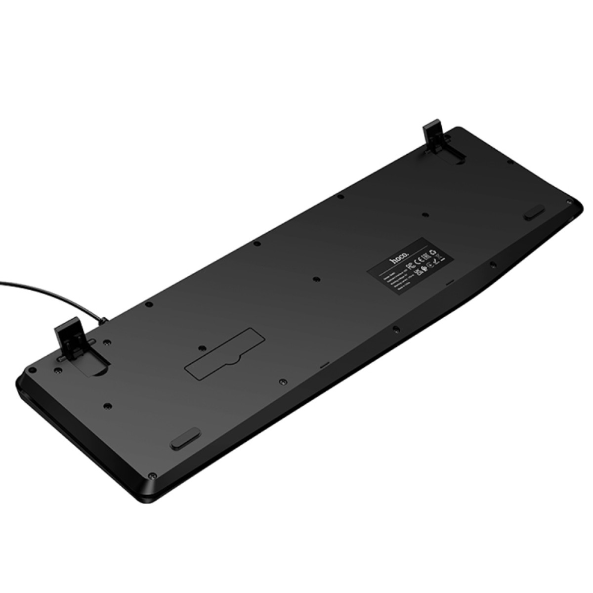 Ενσύρματο Πληκτρολόγιο Hoco GM60 Cool 104 Πλήκτρα (EN) με USB Καλώδιο 1.45m Μαύρο
