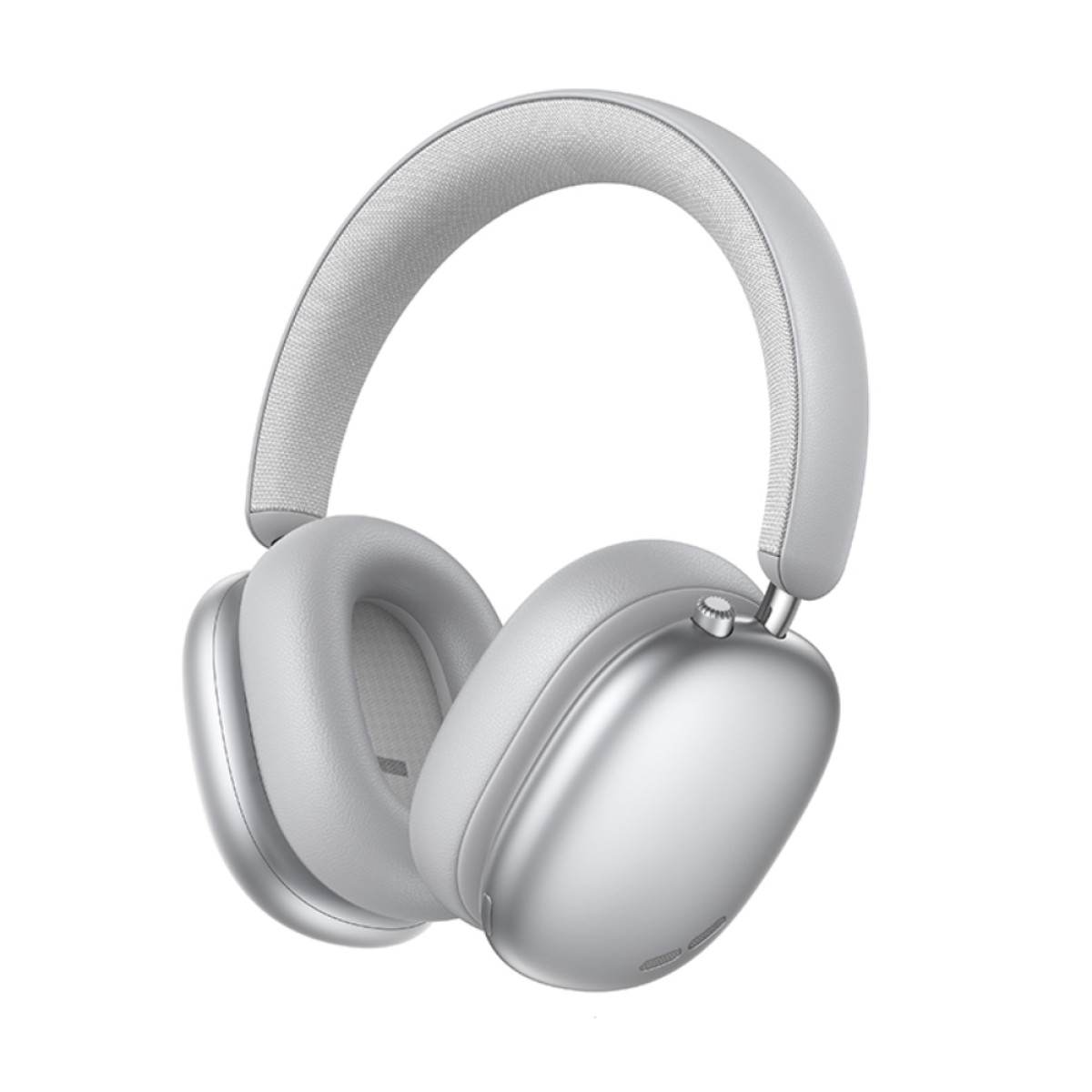 Wireless Ακουστικά Stereo Hoco W63 Triunfo ANC v5.4 500mAh με AUX Ασημί