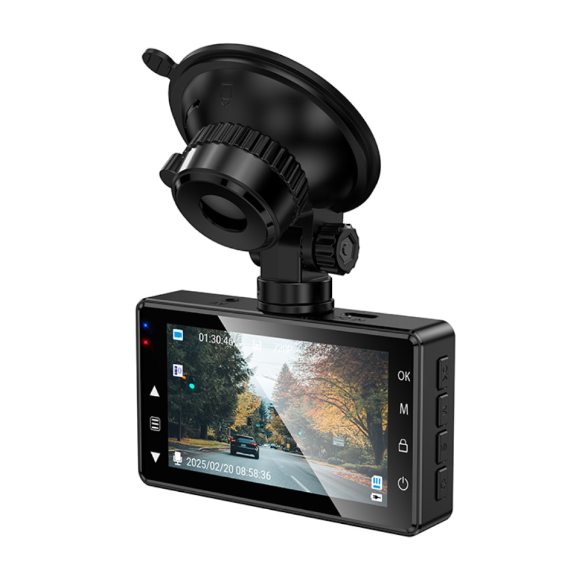 Καταγραφική Κάμερα Αυτοκινήτου Hoco DV14 720p HD 200mAh Γωνία Λήψης 120° 3" Οθόνη Υποστηρίζει Κάρτα SD έως 64GB Μαύρη