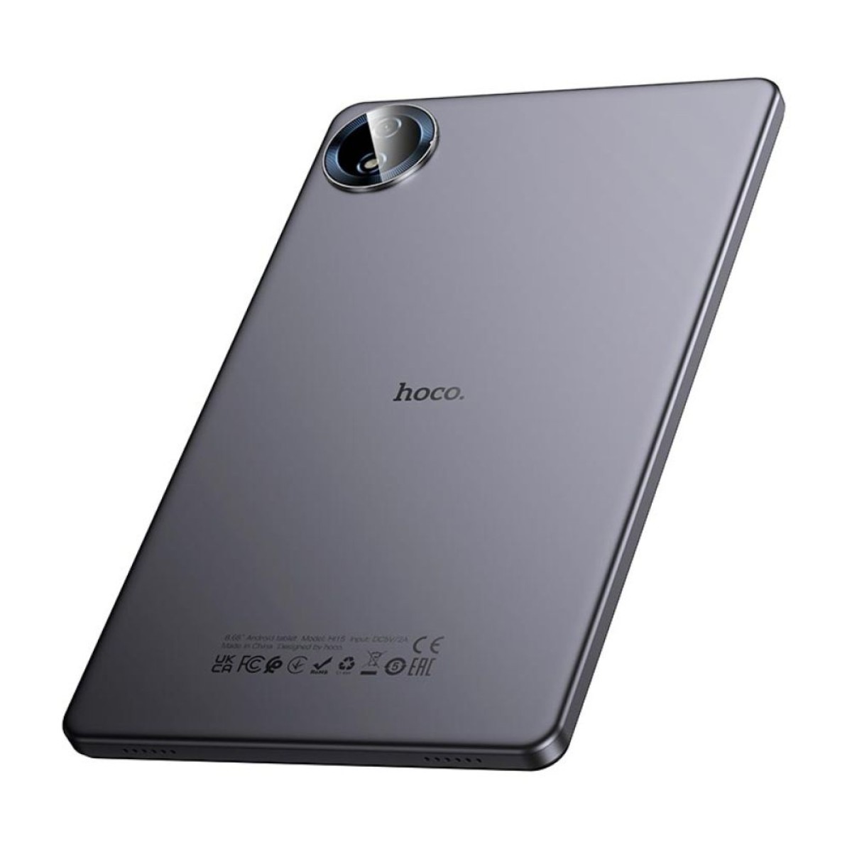 Tablet Hoco HI15 Super Thin 8.68" WiFi 4GB + 4GB/64GB HD Dual Camera MicroSD Android 15 5000mAh και Call Function Ασημί με Θήκη Book