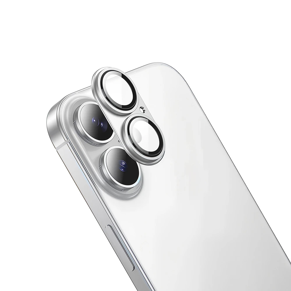 Προστασία Κάμερας Hoco Full Guard V16 Alluminum Alloy για Apple iPhone 17 Ασημί