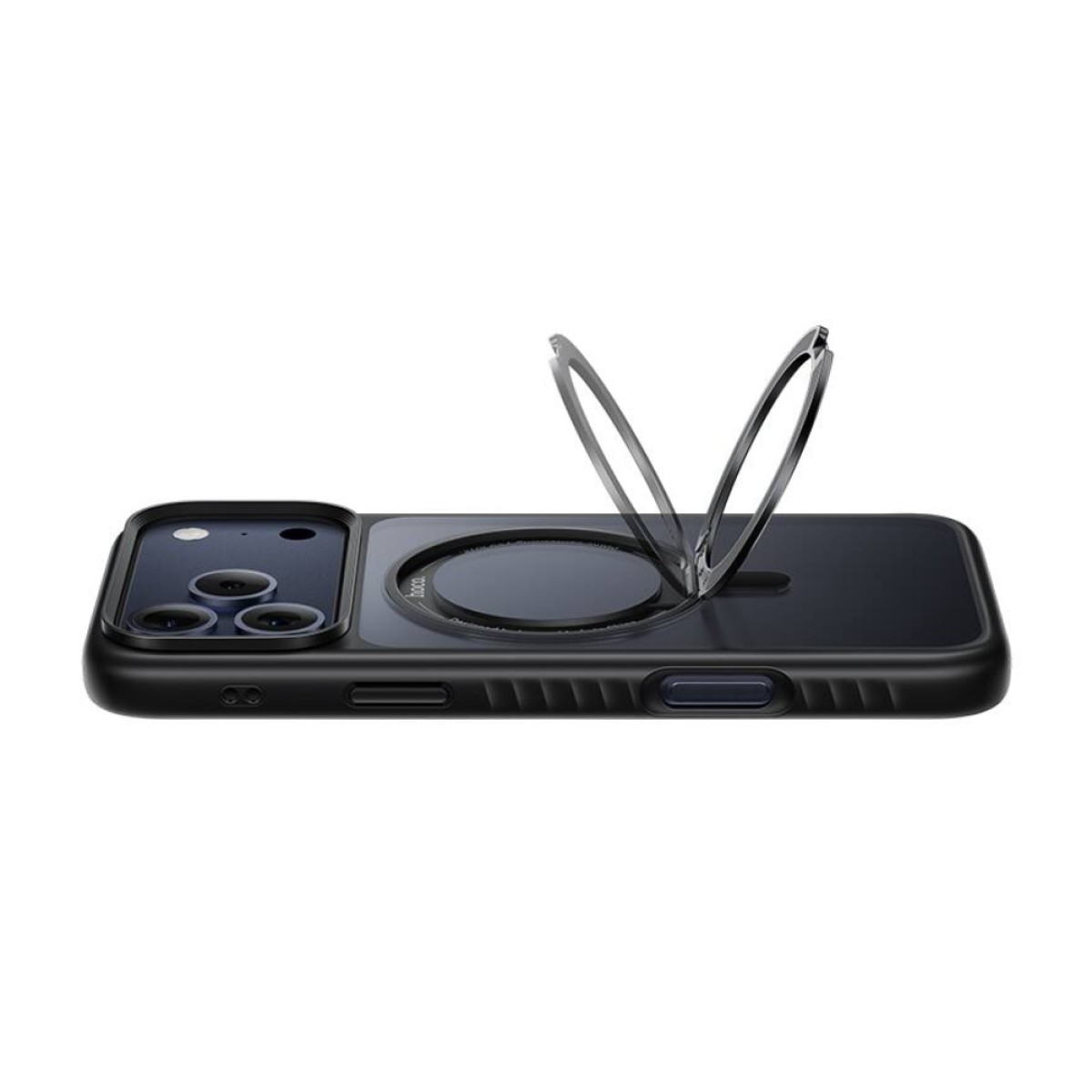 Θήκη Hoco Premium Rotating Magsafe για Apple iPhone 17 Pro με Ενσωματωμένο Stand Μαύρη