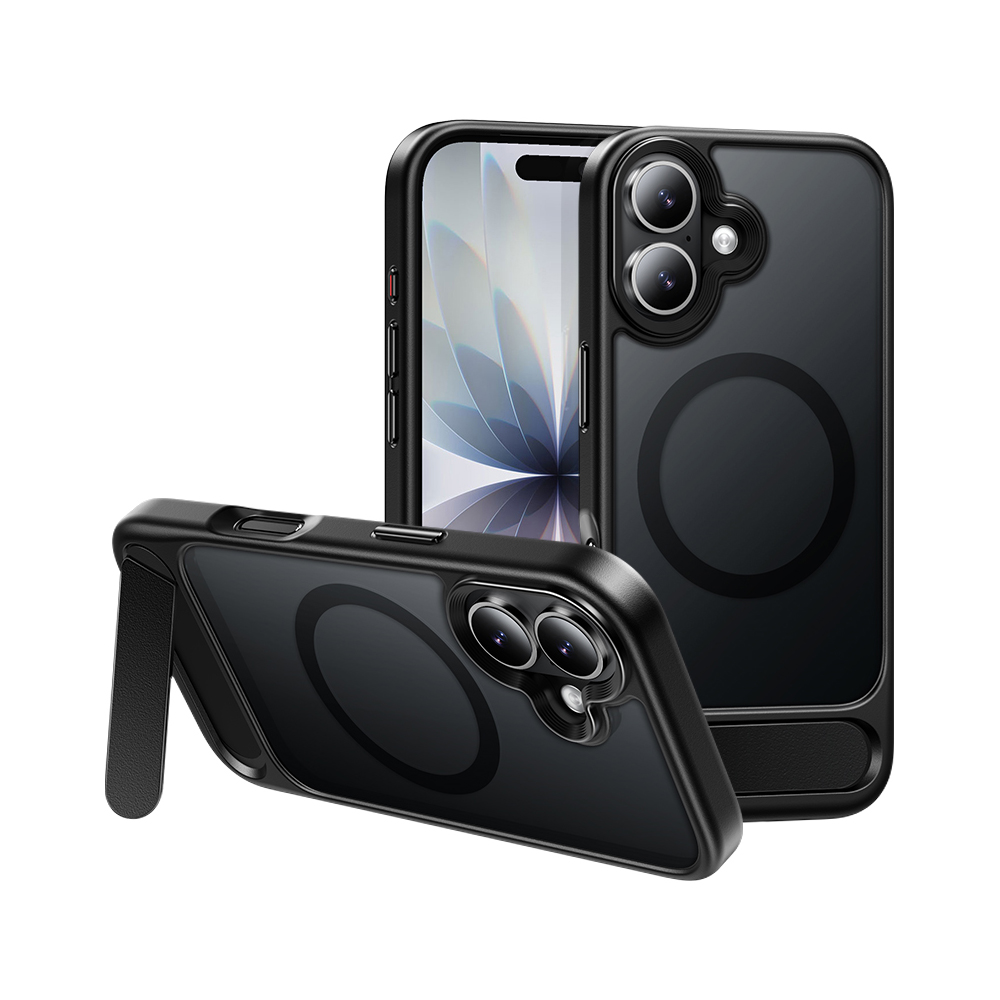 Θήκη Hoco Premium Vip Magsafe για Apple iPhone 17 με Ενσωματωμένο Stand Μαύρη