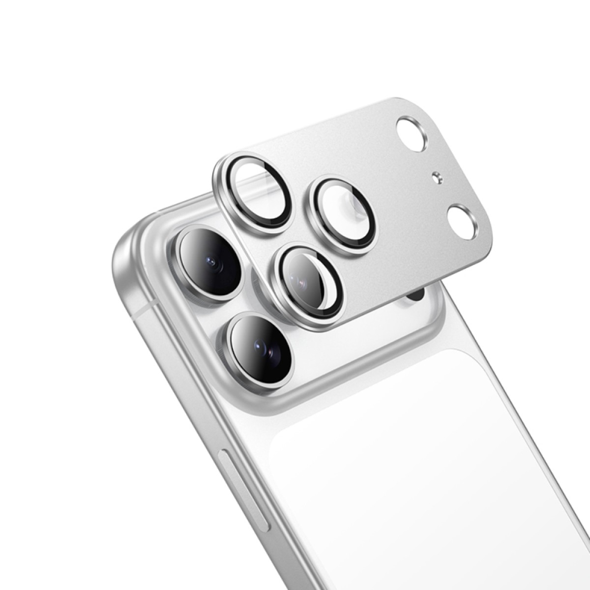 Προστασία Κάμερας Hoco Full Guard V16 Alluminum Alloy για Apple iPhone 17 Pro Silver