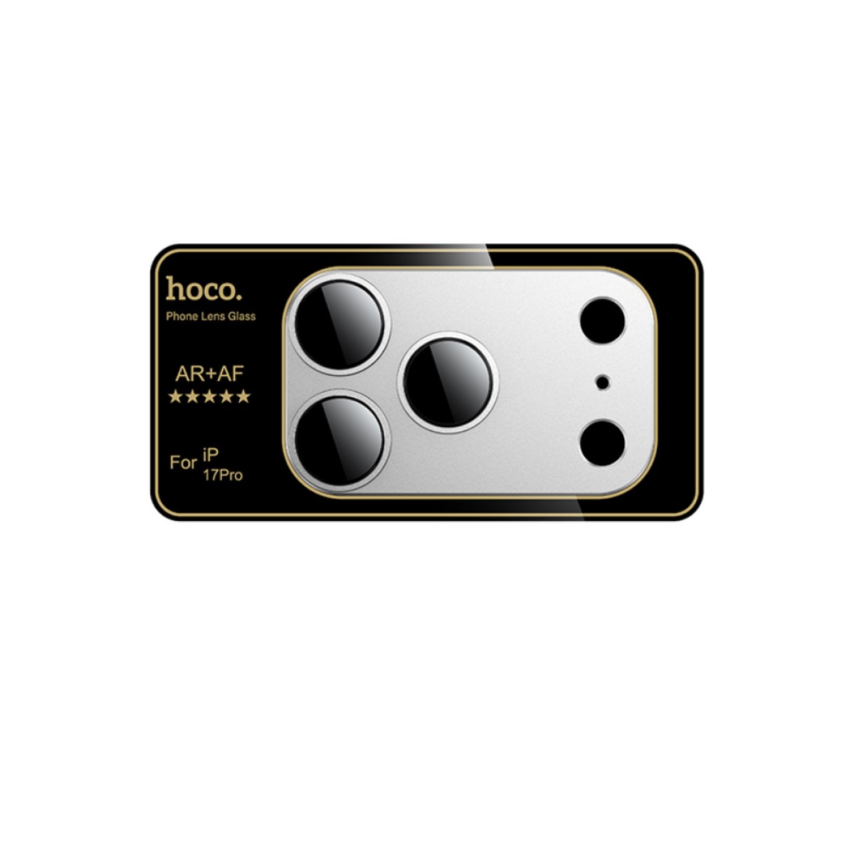Προστασία Κάμερας Hoco Full Guard V16 Alluminum Alloy για Apple iPhone 17 Pro Silver