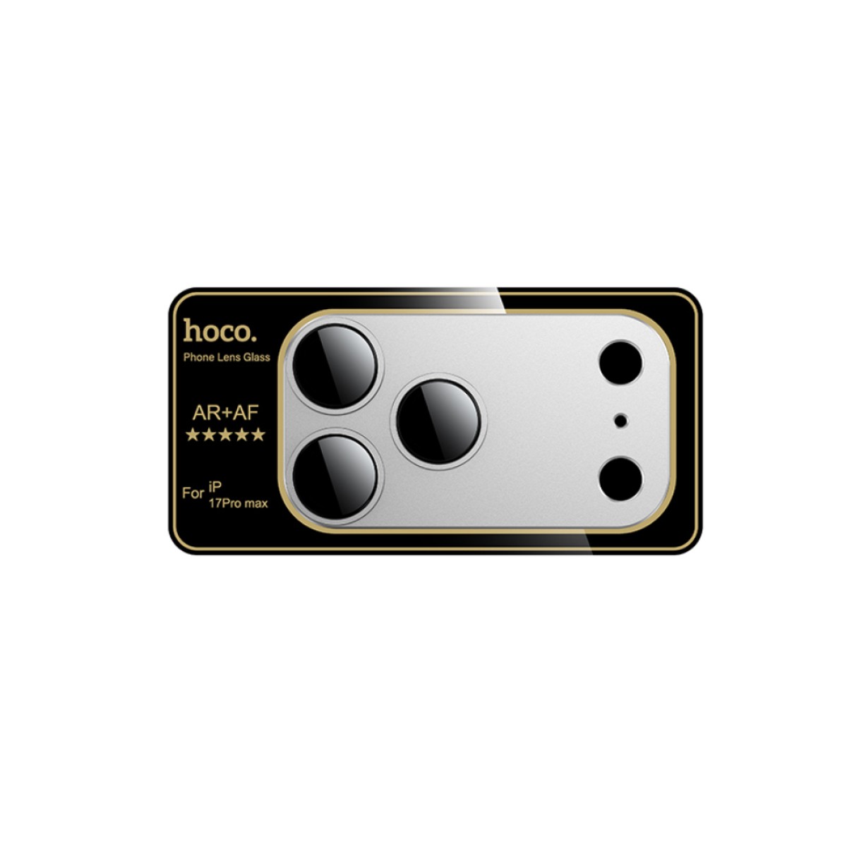Προστασία Κάμερας Hoco Full Guard V16 για Apple iPhone 17 Pro Max Silver