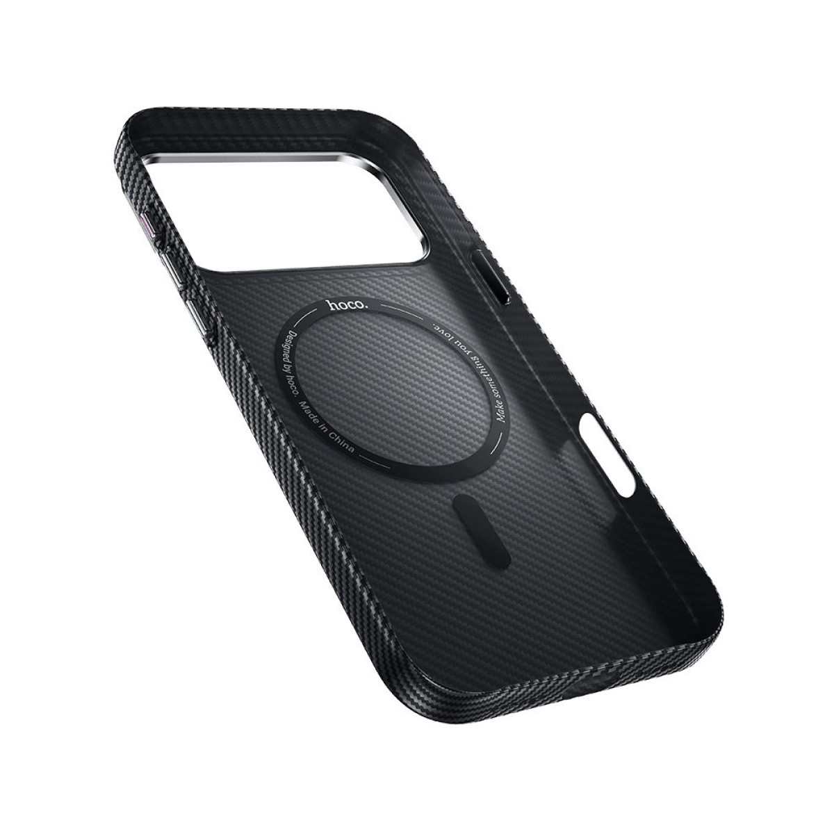 Θήκη Hoco Carbon Fiber Magsafe για Apple iPhone 17 Pro Max Μαύρη