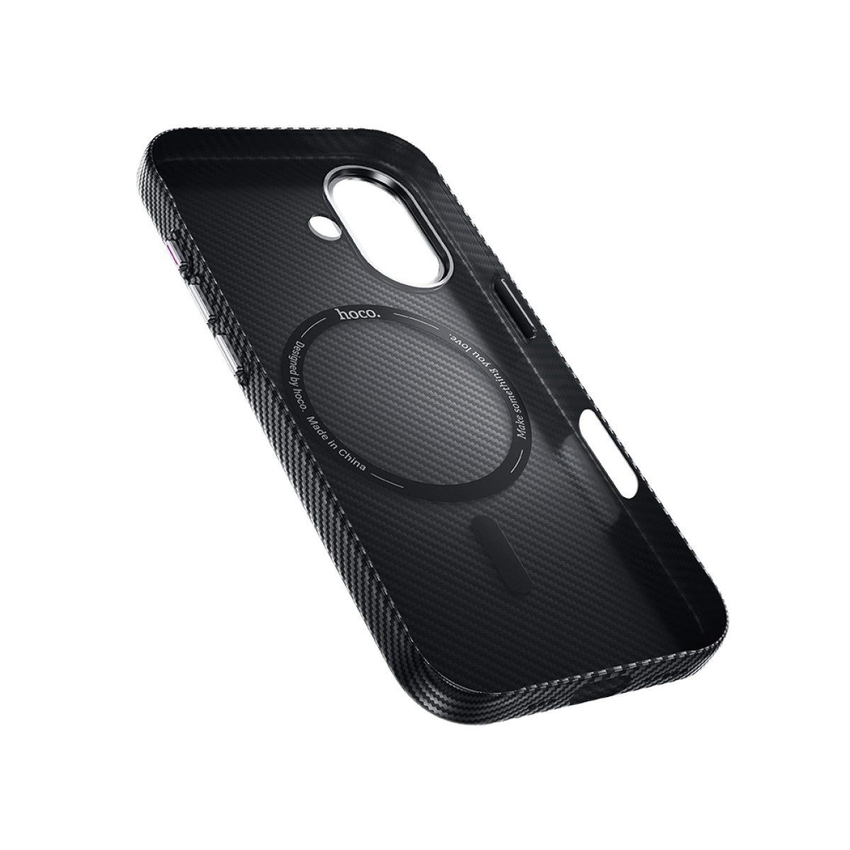 Θήκη Hoco Carbon Fiber Magsafe για Apple iPhone 17  Μαύρη