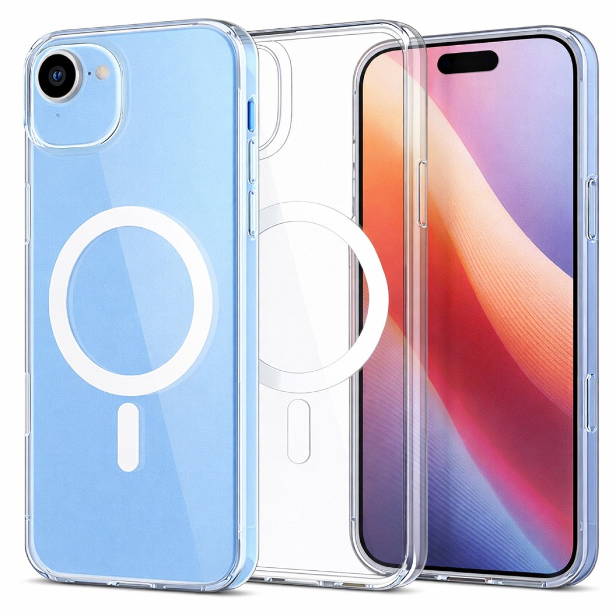Θήκη TPU Ancus Magnetic Ring για Apple iPhone 17 Air Διάφανη