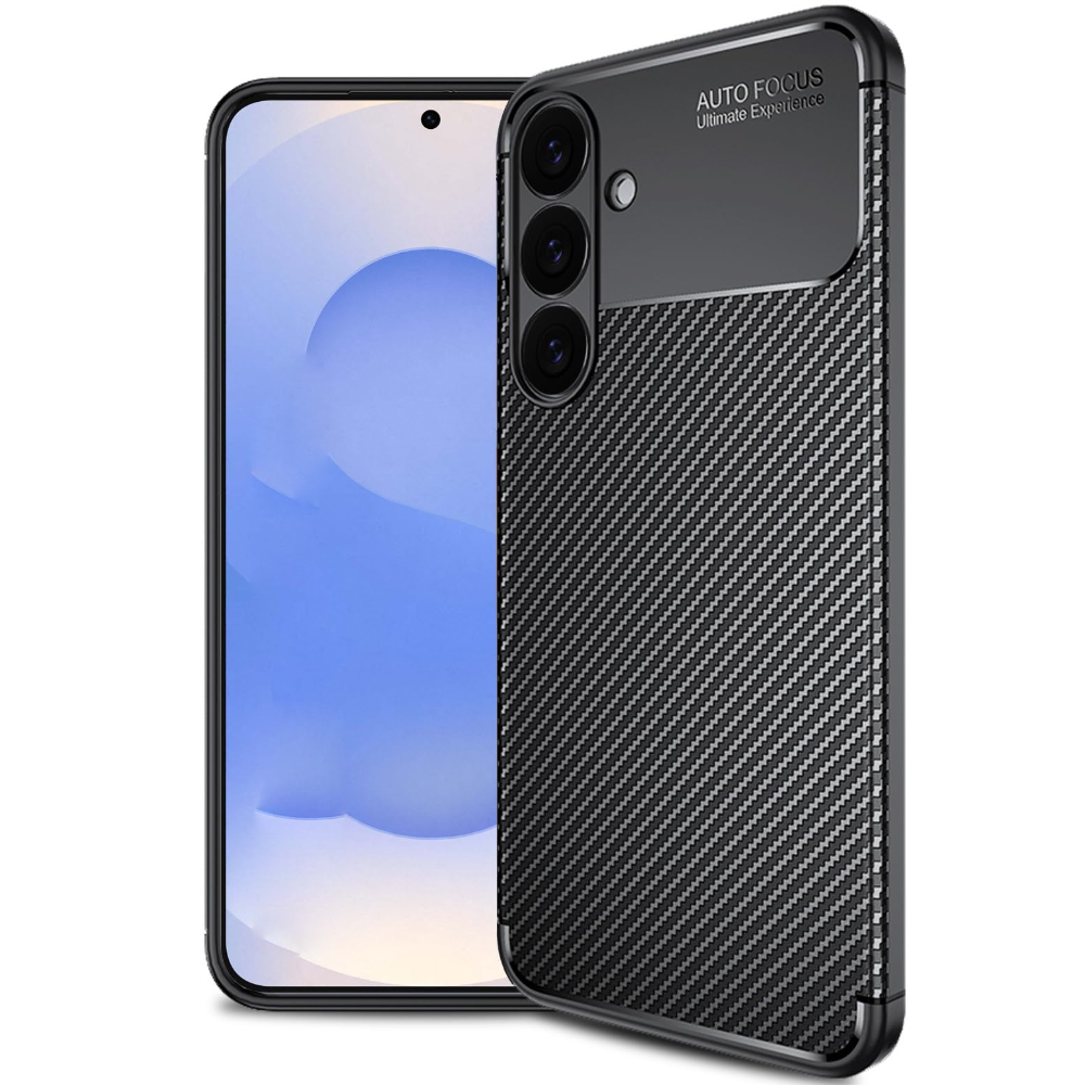 Θήκη Ancus AutoFocus Carbon Fiber για Samsung Galaxy S26 Μαύρη