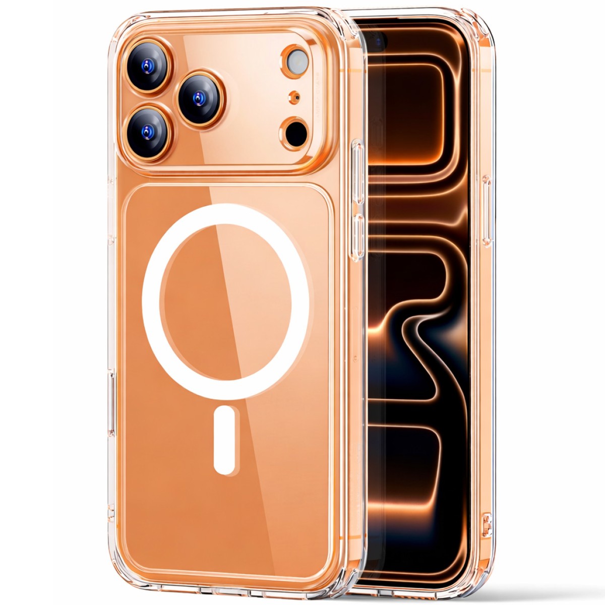 Θήκη TPU Ancus Magnetic Ring για Apple iPhone 17 Pro Διάφανη