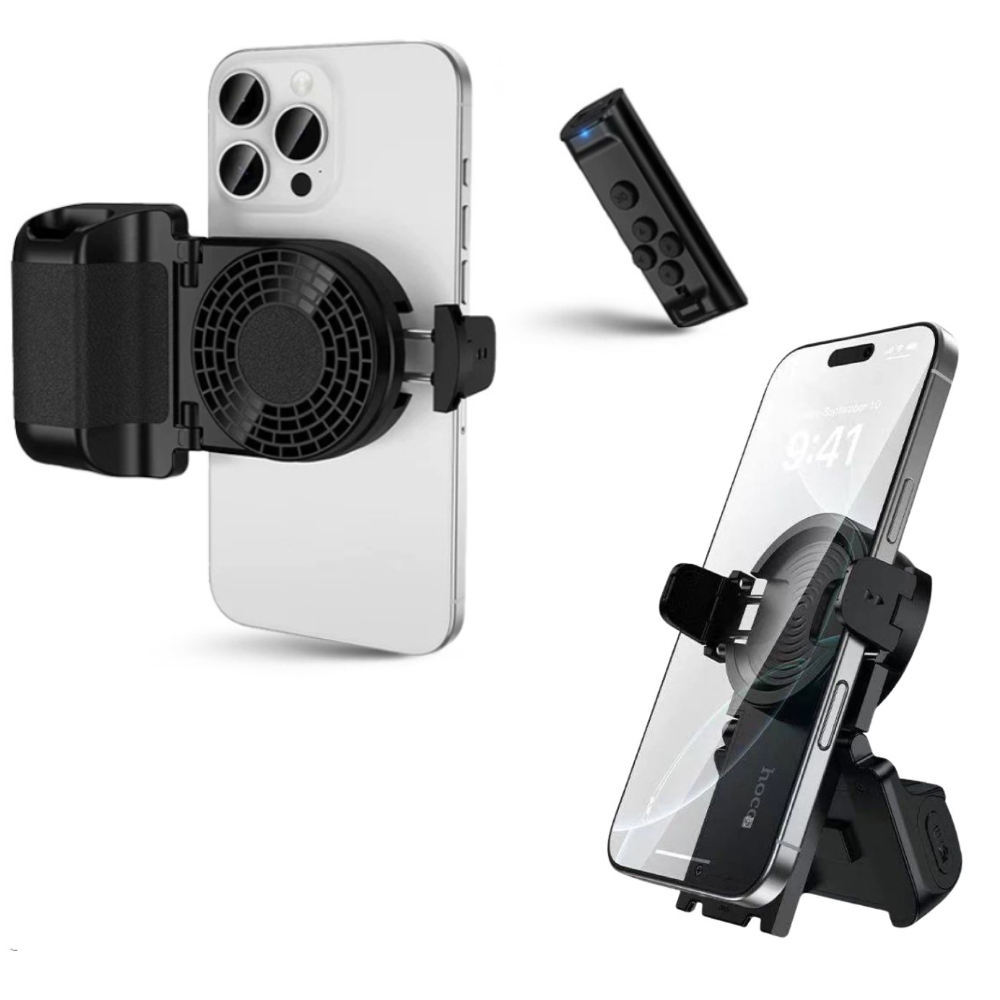 Λαβή/Βάση Στήριξης Κινητού Hoco K33 με Bluetooth Χειριστήριο Περιστροφή 360° Ιδανικό για Καταγραφή Βίντεο και Φωτογραφιών Συμβατο με Κινητά 4.5 – 7" 55–90mm