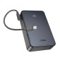 Power Bank Hoco J170A Starlight 20000mAh 1xUSB-A 22.5W 2xUSB-C PD20W Digital LED Ένδειξη Μπαταρίας και Braided Καλώδιο USB-C σε UB-C Μαύρο