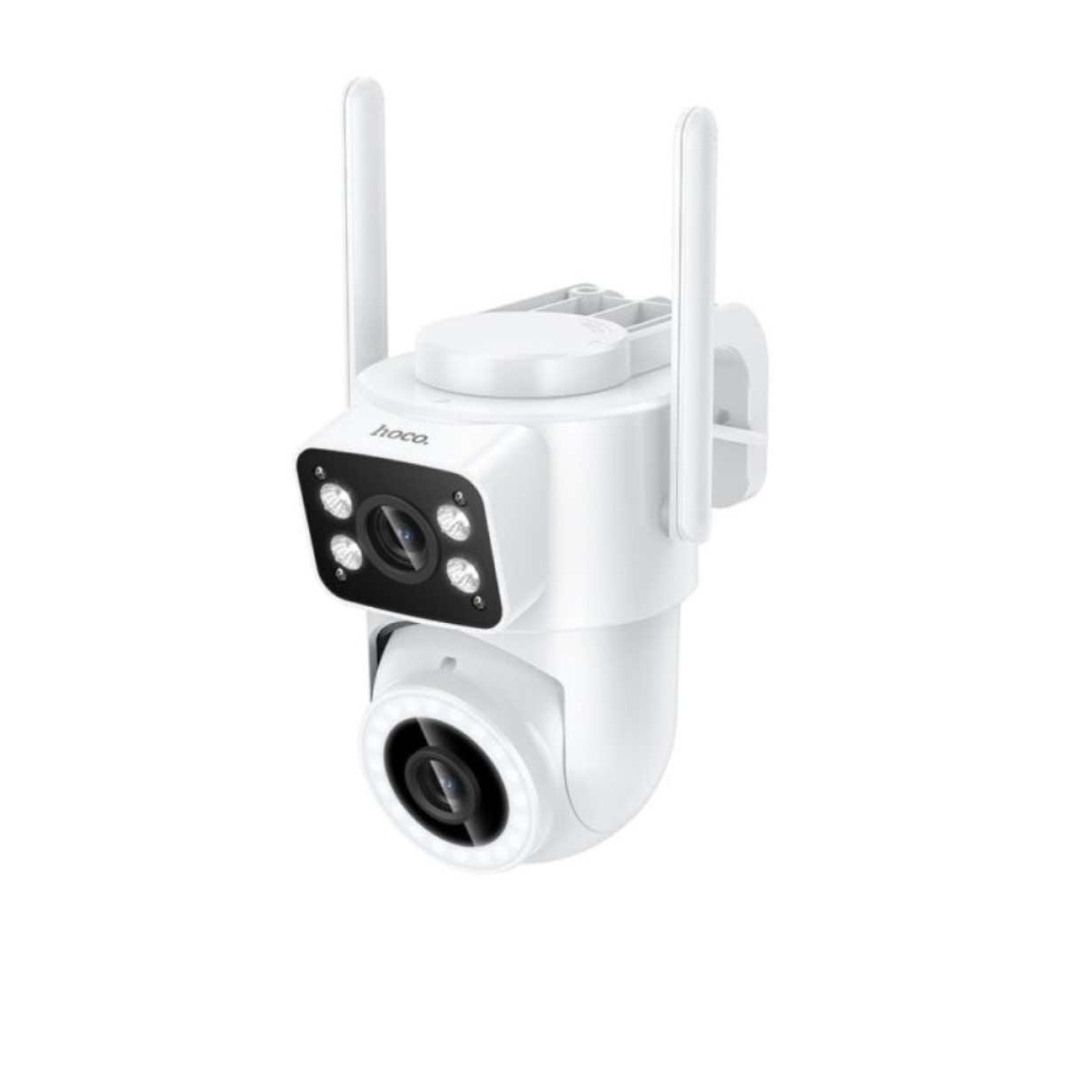 Wi-Fi Κάμερα Ασφαλείας Hoco D9 Outdoor PTZ Full HD Dual Camera με IR-CUT για Καταγραφή με ή Χωρίς Φωτισμό TF Κάρτα εως 128Gb